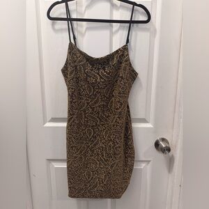 SHEIN Elegant Black and Gold Dress